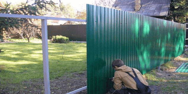 зеленый забор 1