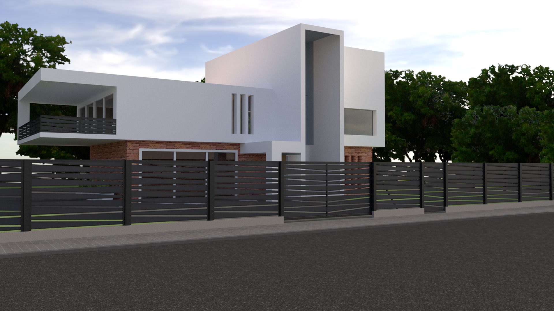 Забор визуализация. Визуализация забора. Забор hi tech. Мехбуд заборы. Ворота в современном стиле.