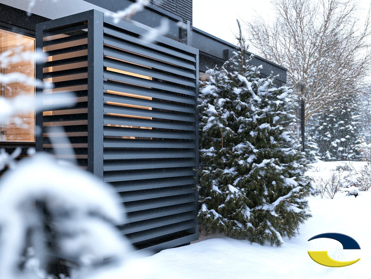 zovmarketing A Louvered Fence with horizontal slats coated in 253b41c4 4b49 4c6f bdee b91468ac789c 2 1