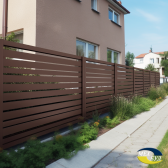 AnnaV solid horizontal aluminum wall fence color Chocolate Br d96e72fb ff1f 4aec a101 3f0db0613f6a 1