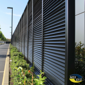 zovmarketing A 2.5 meter tall Venetian blind metal fence with 60682bb0 ef42 4020 9a28 15c930f914a6 0