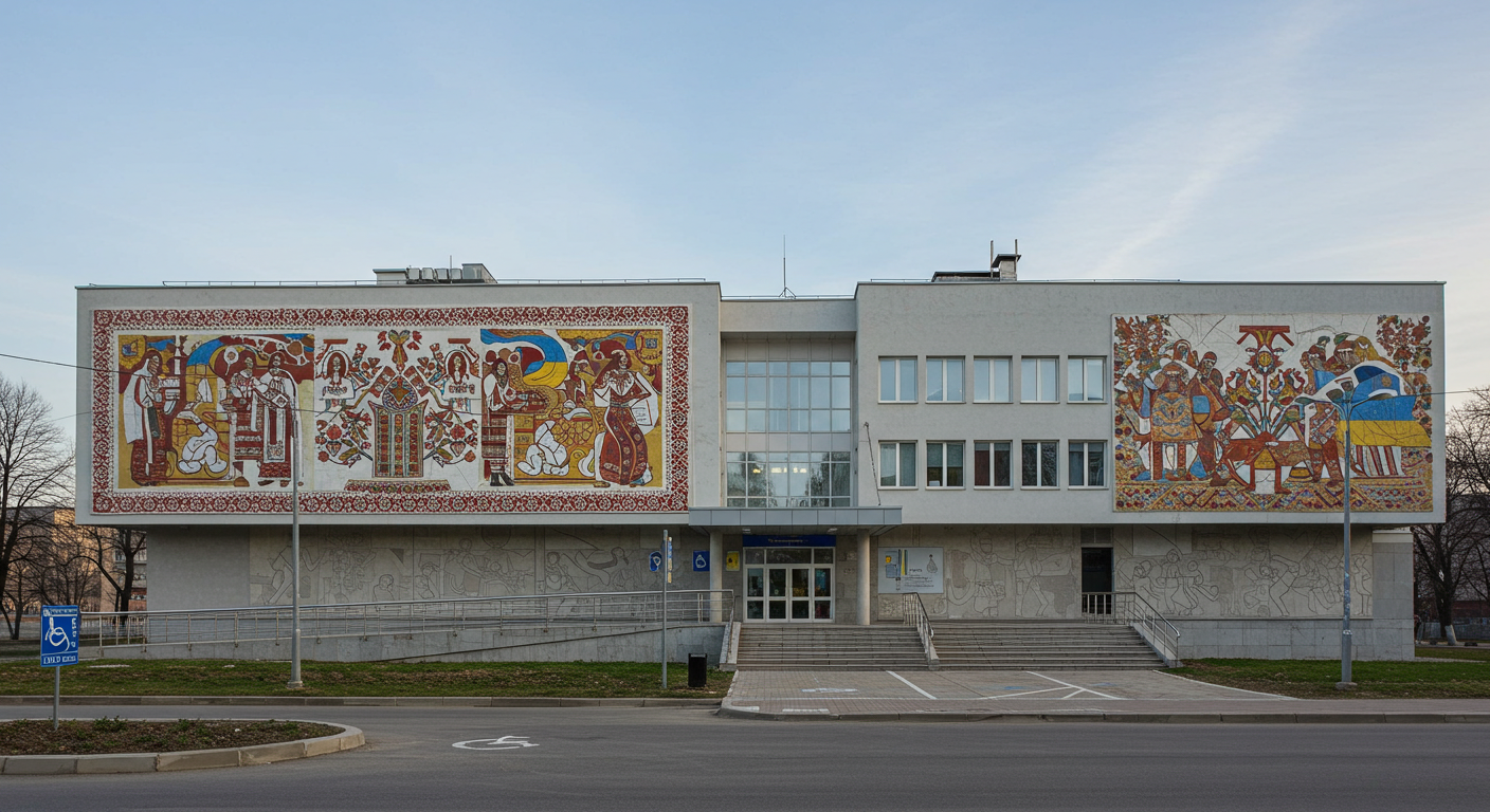 A modern public building in Ukraine that adheres to the accessibility standards outlined in the document 1