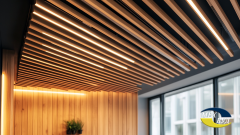 zovmarketing A 200mm wide 42mm high linear ceiling system in 4e4c89a3 c148 4623 a11b 33f2be89f6f9 2
