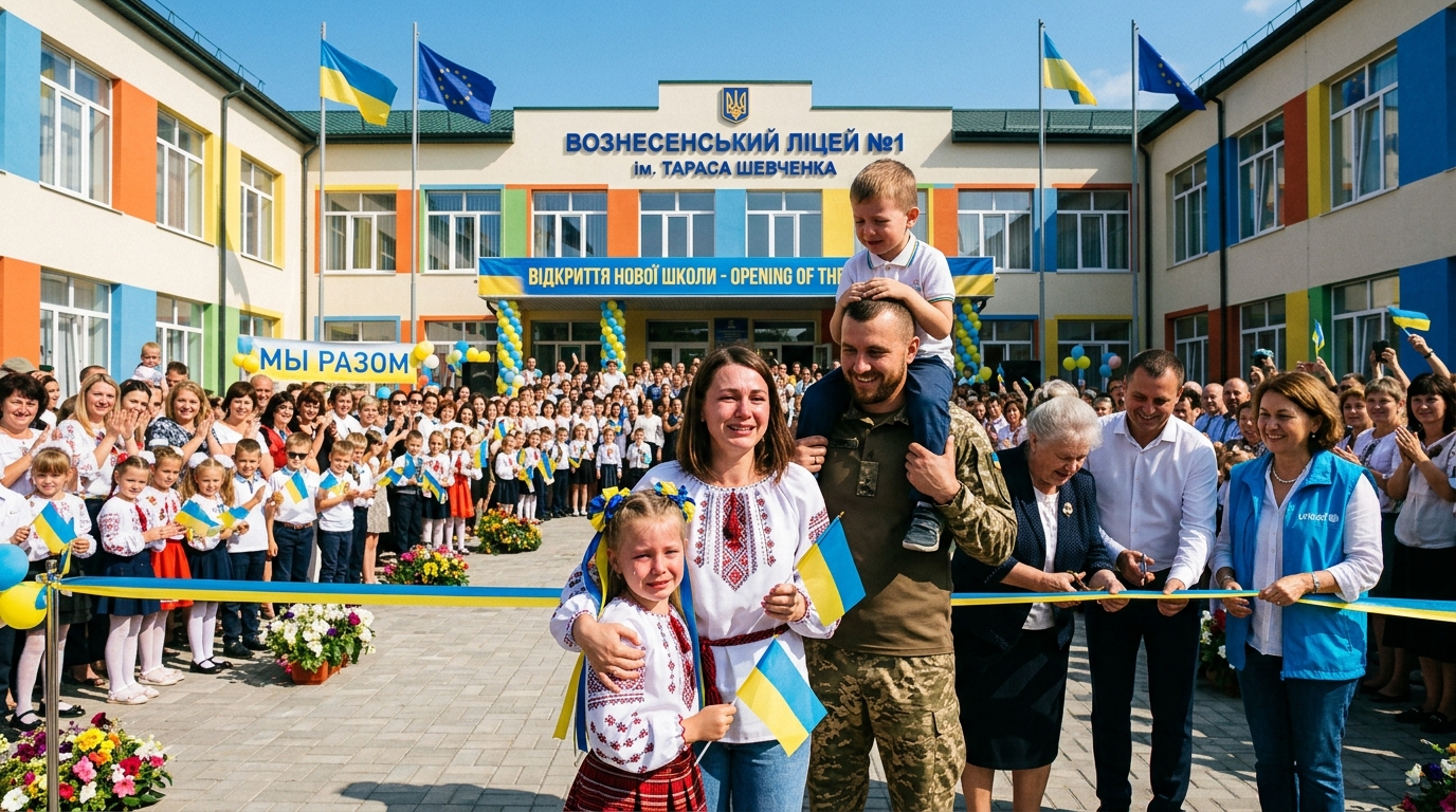 School_opening_in_Ukrainian_town_202607270830 School opening in Ukrainian town 202607270830