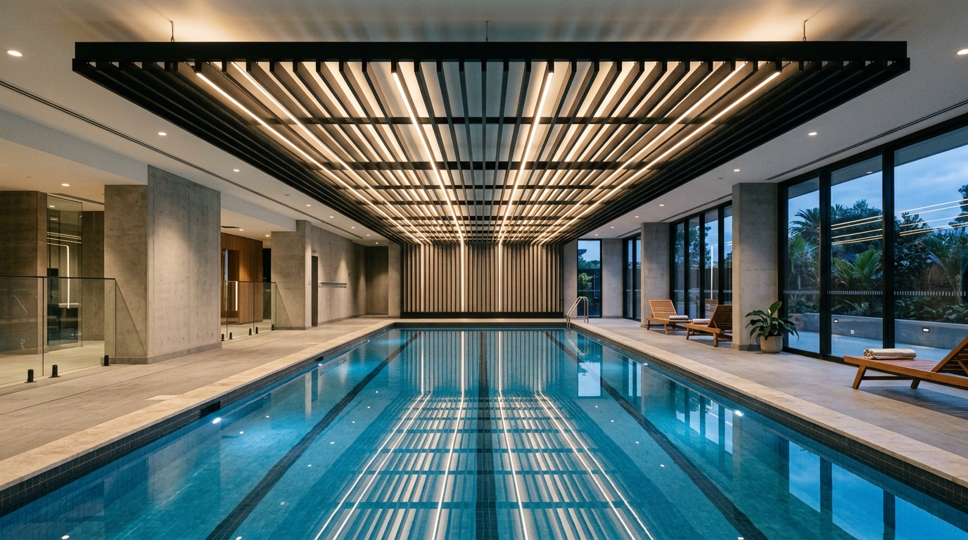 Metal_slat_ceiling_pool_202608250809 Metal slat ceiling pool 202608250809