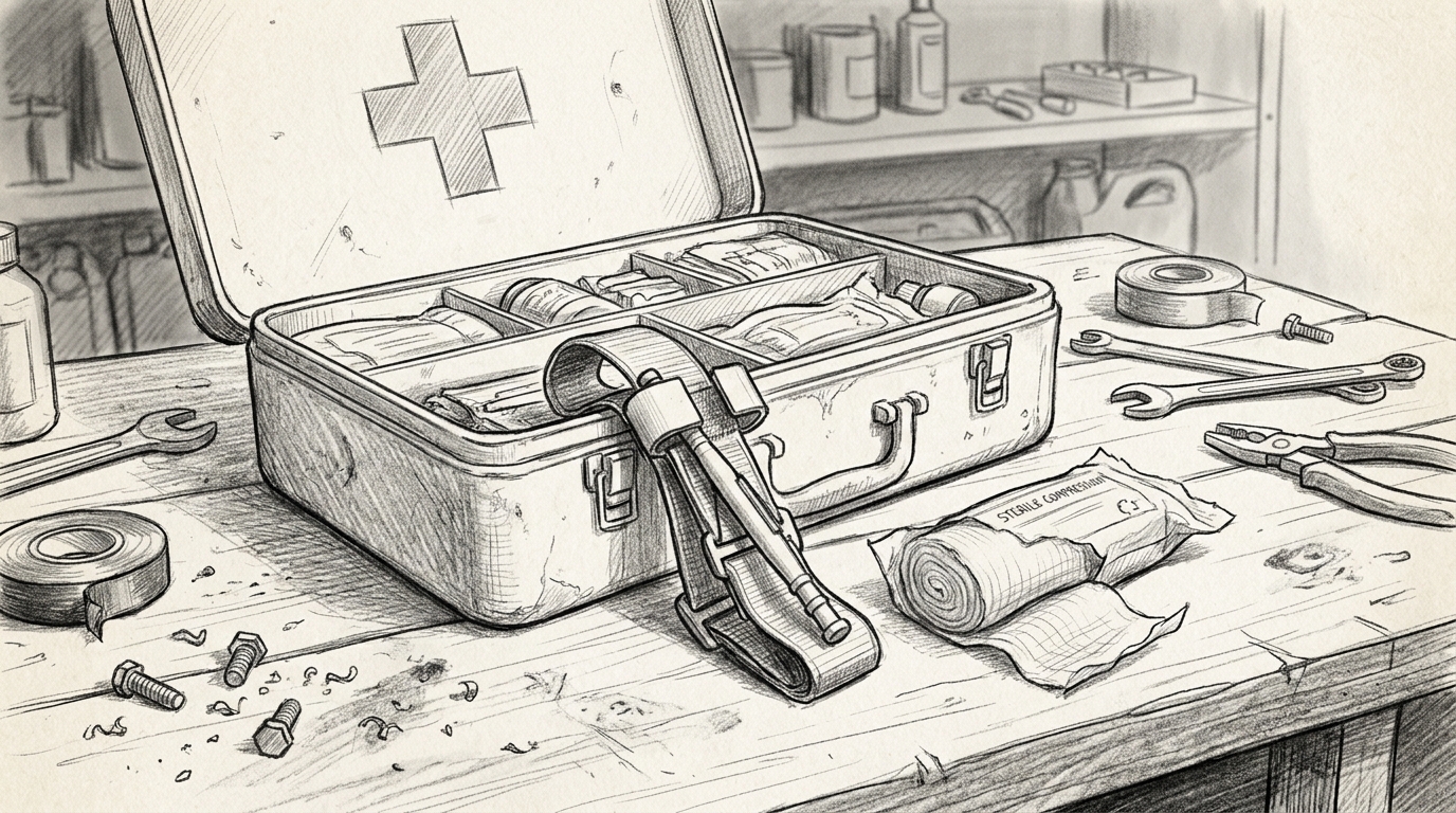 Open_first-aid_kit_on_workbench_202608030737 Open first aid kit on workbench 202608030737