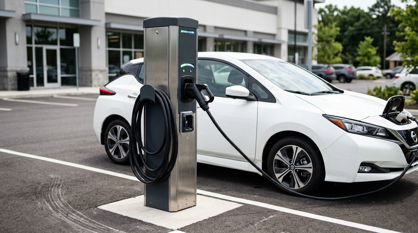 Electric_vehicle_charging_at_station Electric vehicle charging at station