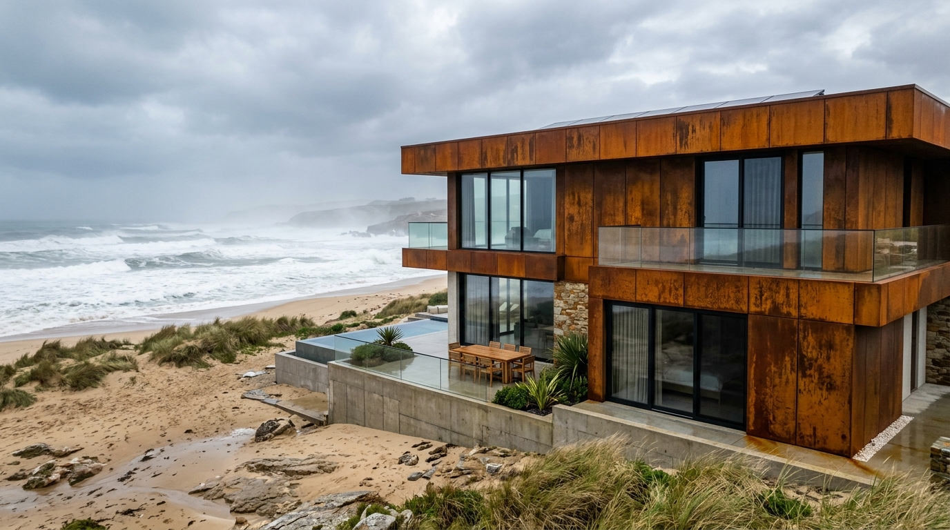 Modern_villa_on_sea_beach Modern villa on sea beach