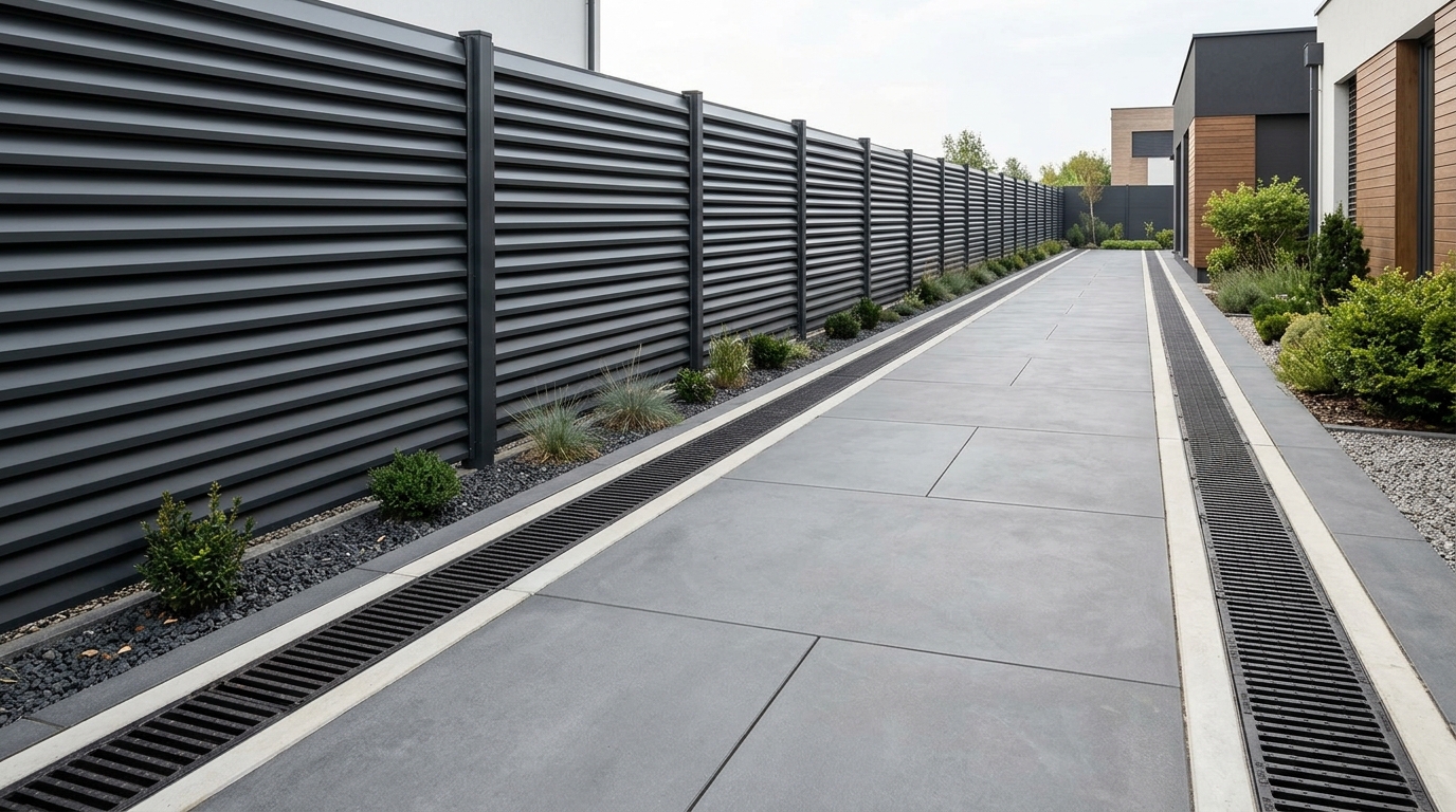 Modern private courtyard fence 20261027073517